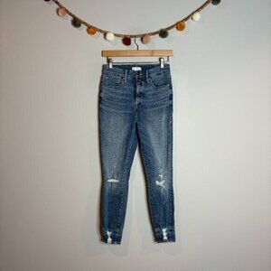 Good American distressed skinny jeans